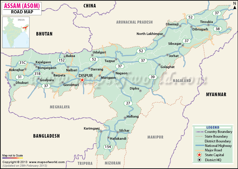 Assam Road Map