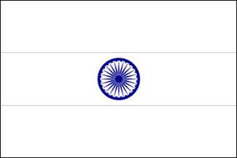 Blank India Flag