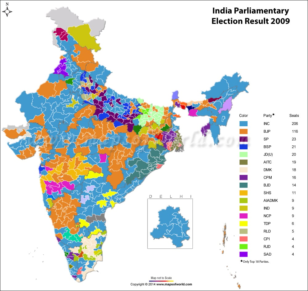 India Election Results Map