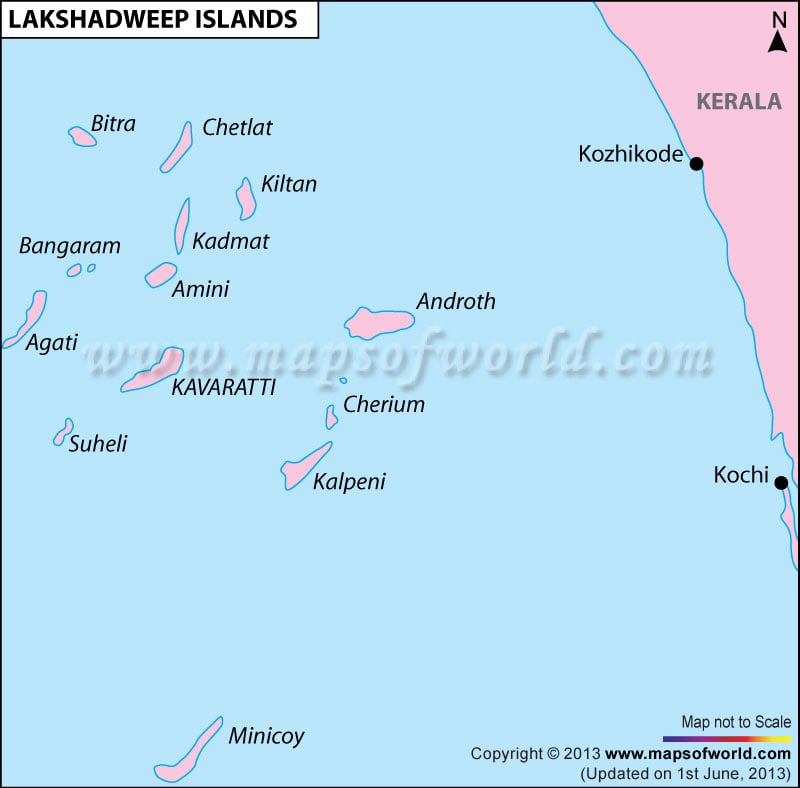 Lakshadweep Map