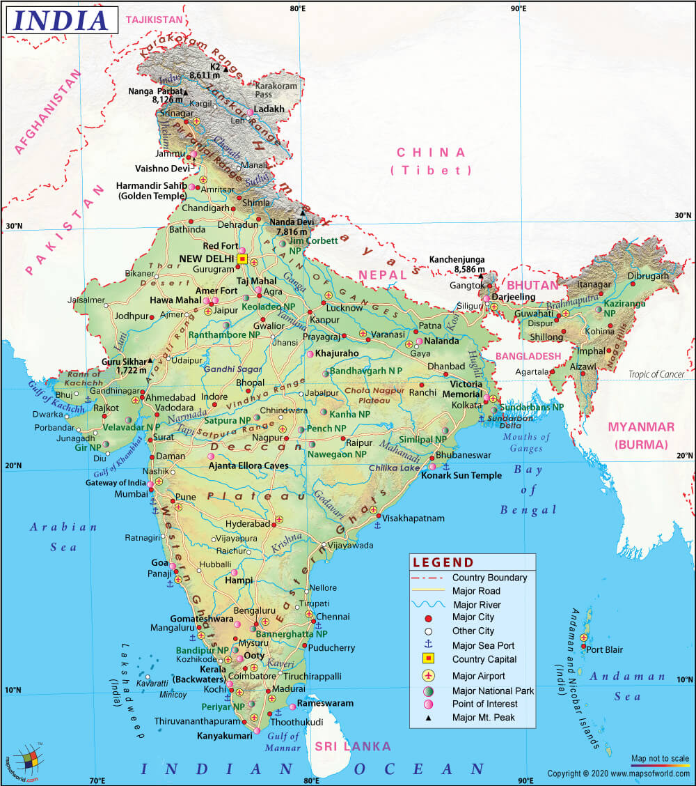 India Map – Explore States, Districts, Cities