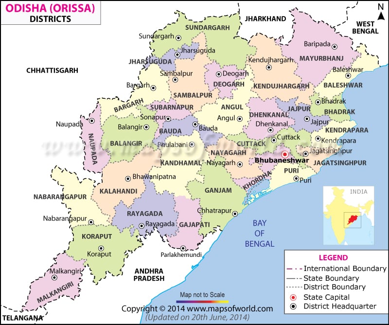 Orissa Map