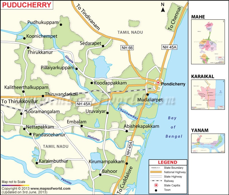 Puducherry Map