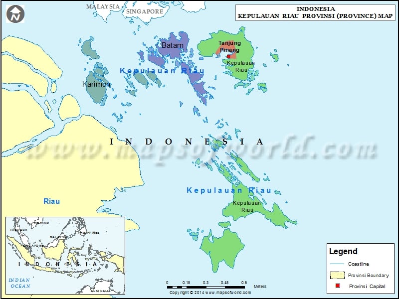 Kepulauan Riau Map 