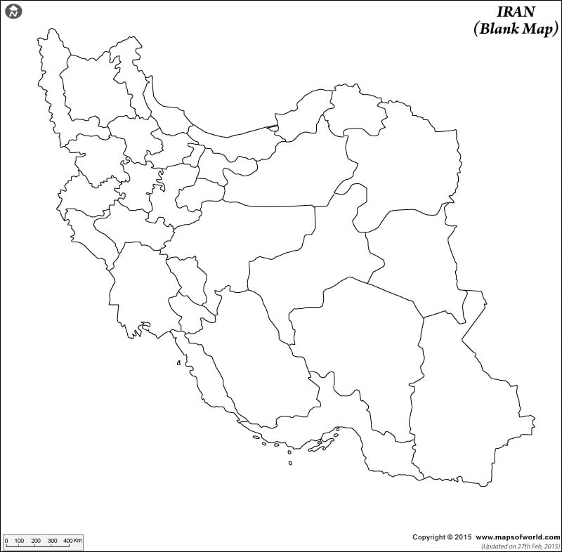 Iran Blank Map