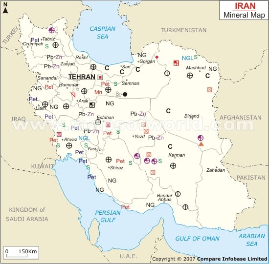 Iran Mineral Map