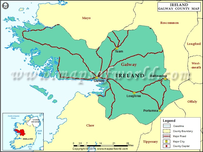 Map of Galway County