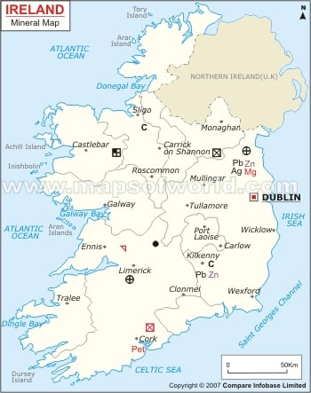 Ireland Natural Resources Map
