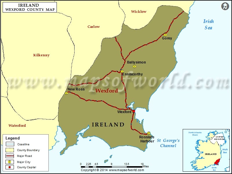 County Wexford Map