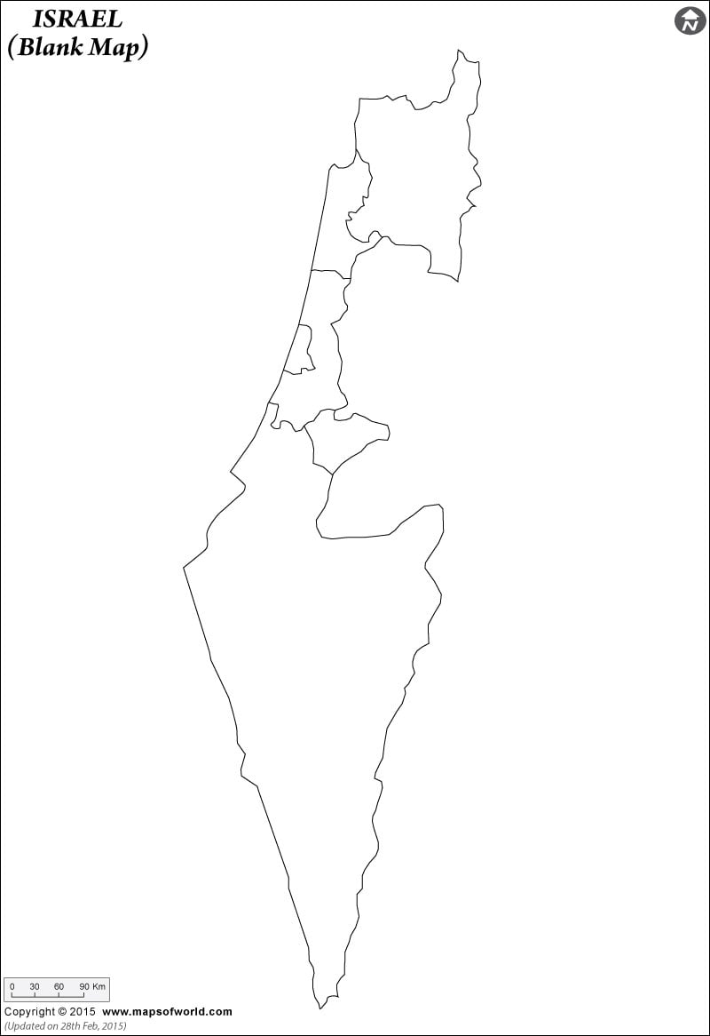 Israel Blank Map