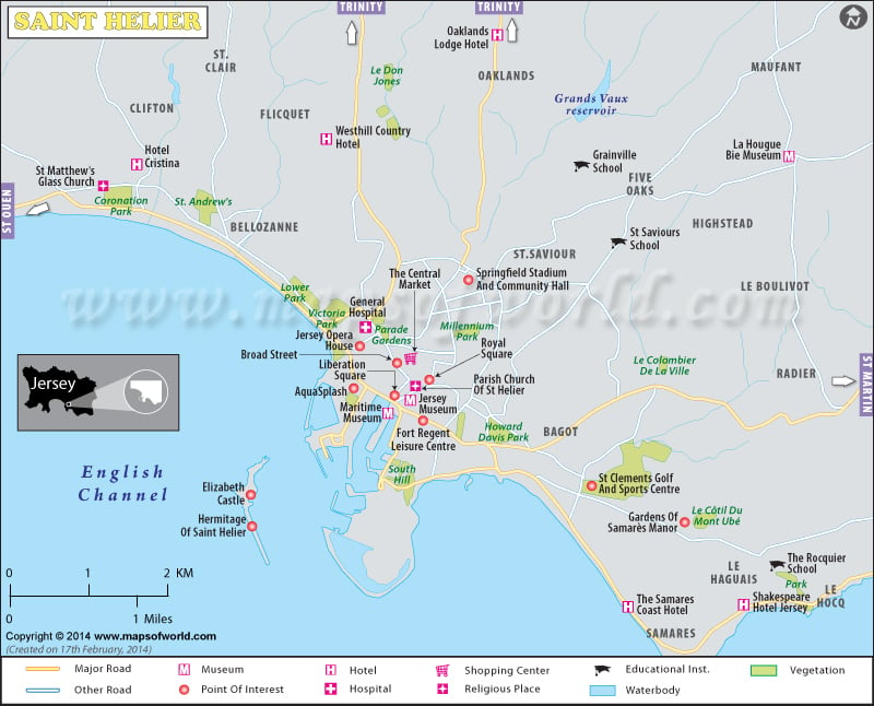 Saint Helier, Jersey, Map, & Facts