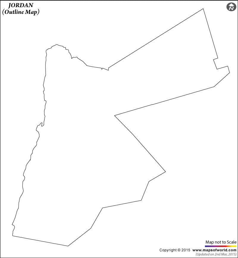Jordan Map Outline