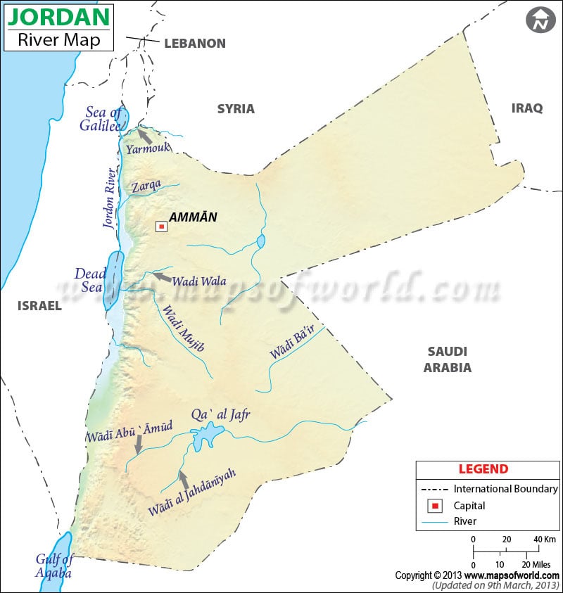 Jordan River Map