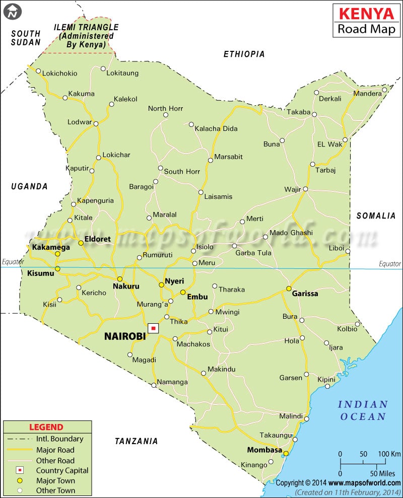 Kenya Road Map