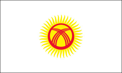 Blank Kyrgyzstan Flag