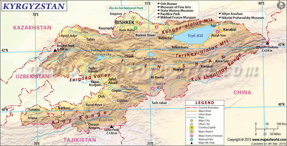 Kyrgyzstan Map