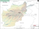 Afghanistan River Map