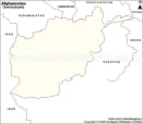 Afghanistan Map in Germen