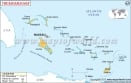 Bahamas Map in Germen