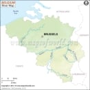 Belgium River Map