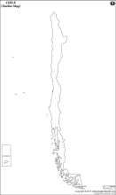Chile Outline Map