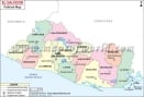 Political Map of El Salvador