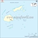 Fiji outline Map