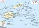 Political Map of Fiji