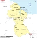 Guyana Cities Map