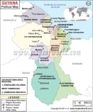 Guyana Political Map