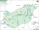 Hungary River Map