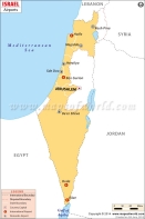 Israel Latitude And Longitude Map