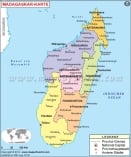 Madagascar Map in German