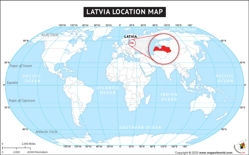 Where is Latvia Located?