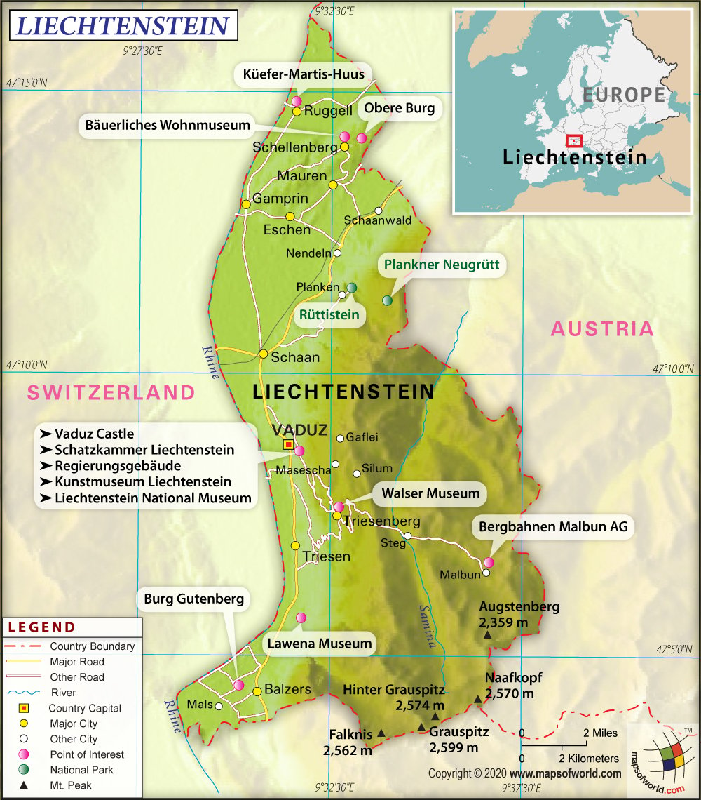 Liechtenstein Map
