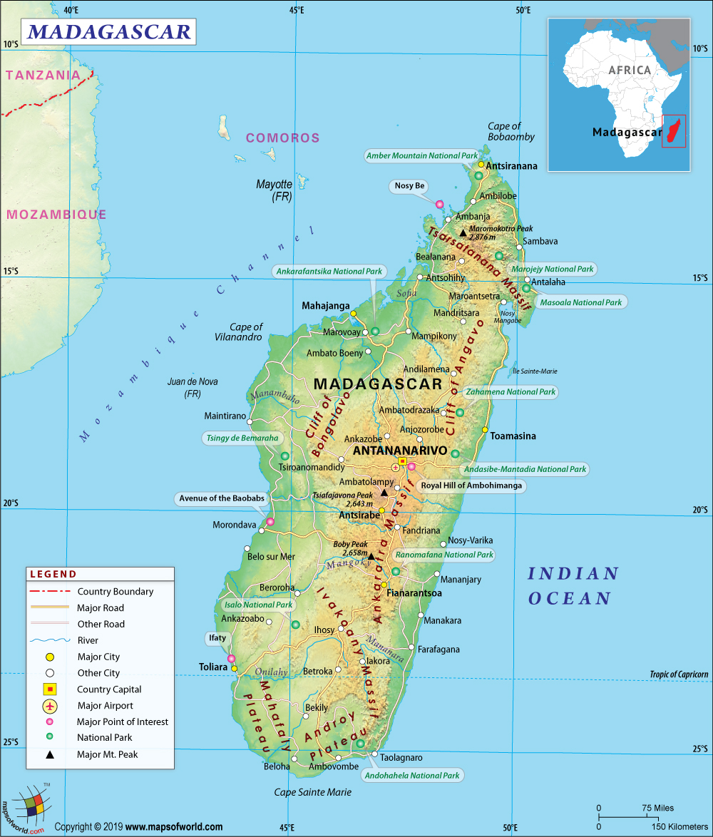 Where Is Madagascar On A Map Madagascar Map | Map Of Madagascar