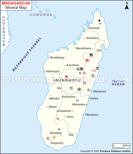 Madagascar Mineral Map