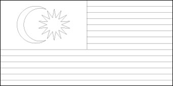 Blank Malaysia Flag