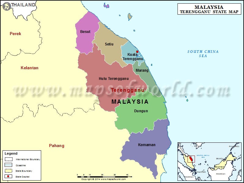 Terengganu map hulu Politeknik Hulu