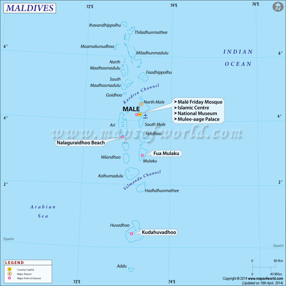 Maldives Map | Map of Maldives | Collection of Maldives Maps