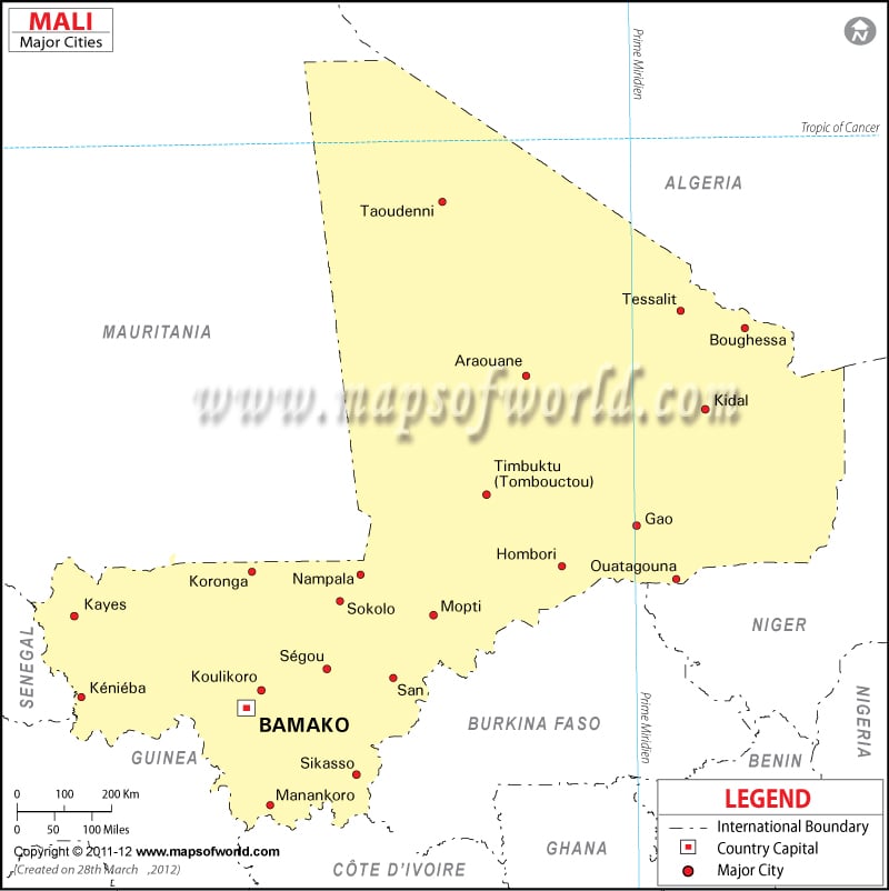 Mali City Map