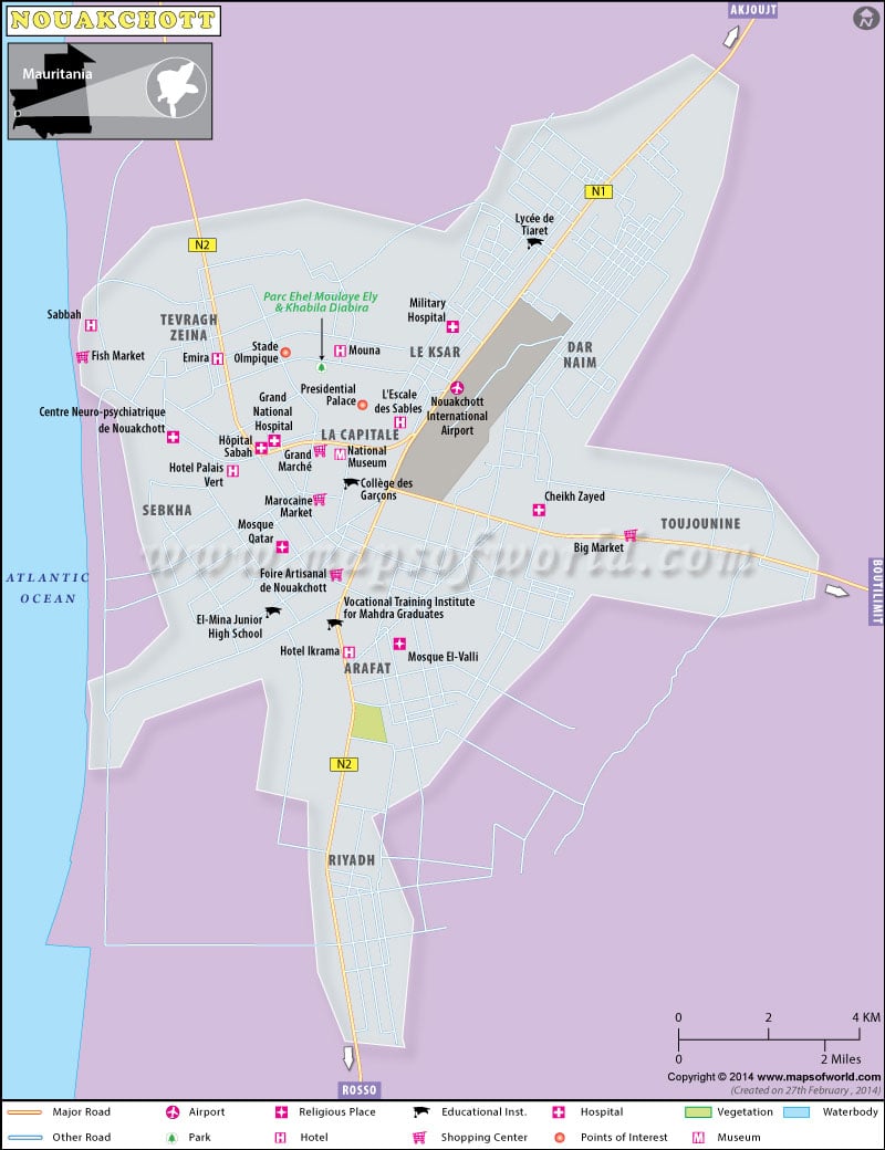Nouakchott Map