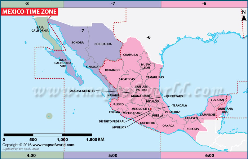 Mexico time. Часовые пояса Мексики. Разница во времени с Мехико. Золотой пояс Мексики на карте.