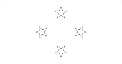 Blank Micronesia Flag