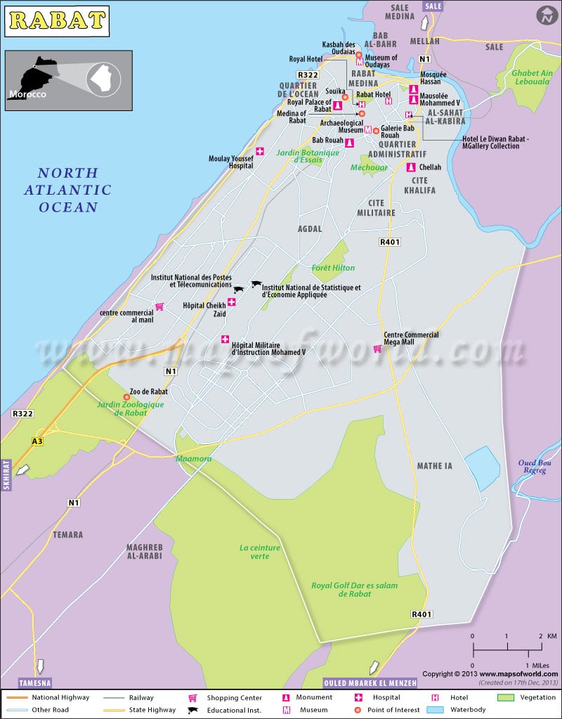 Rabat Map