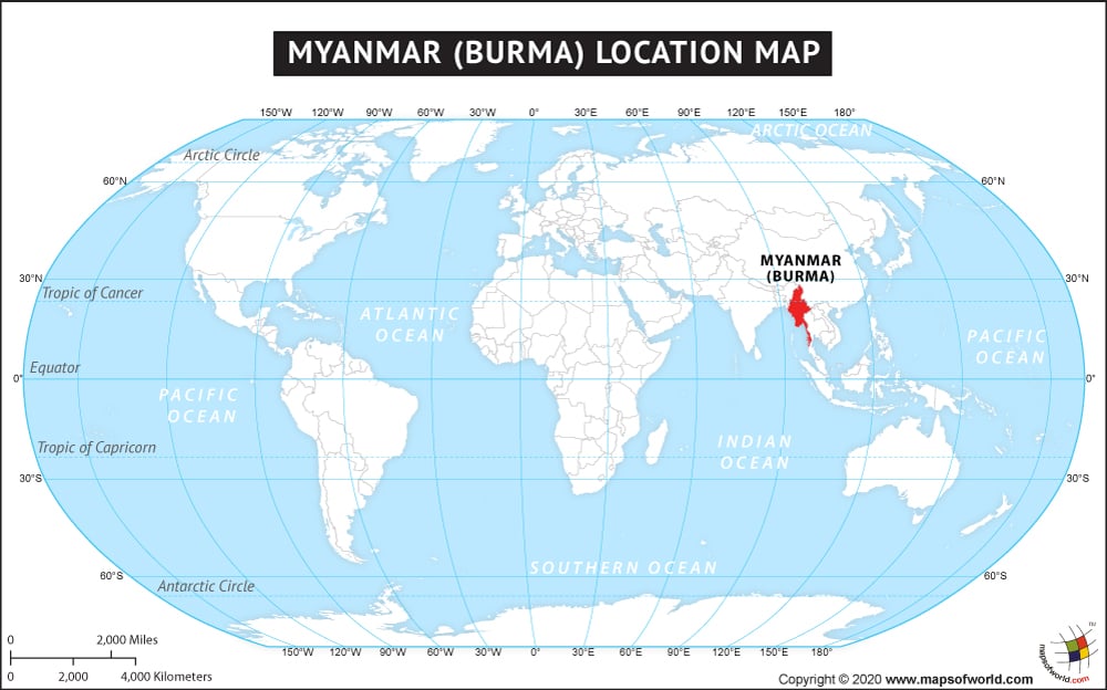 Where is Myanmar Located?