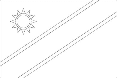 Blank Namibia Flag