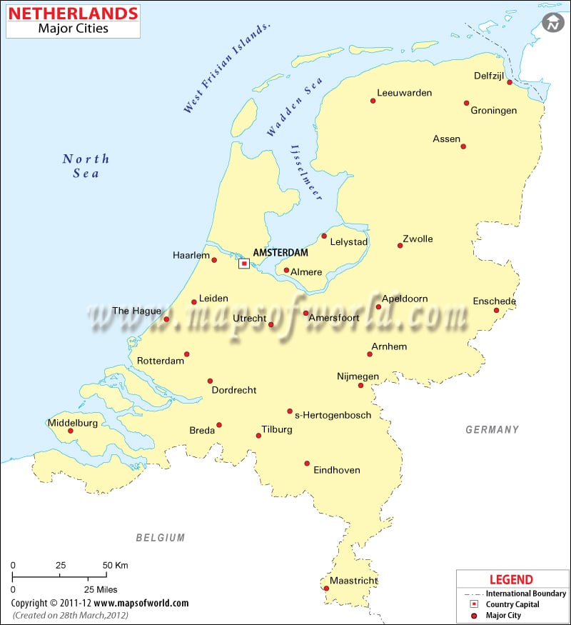 Cities in Netherlands