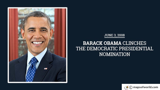 June 3 2008 - Barack Obama Clinches the Democratic Presidential Nomination