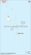 Blank Map of Vanuatu